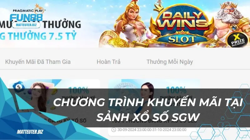 Xổ Số SGW: Nơi mọi giấc mơ giàu có trở thành hiện thực 3 Chương trình khuyến mãi tại sảnh Xổ Số SGW